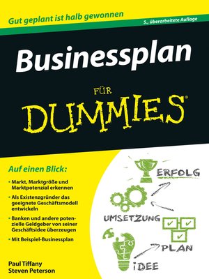 cover image of Businessplan für Dummies